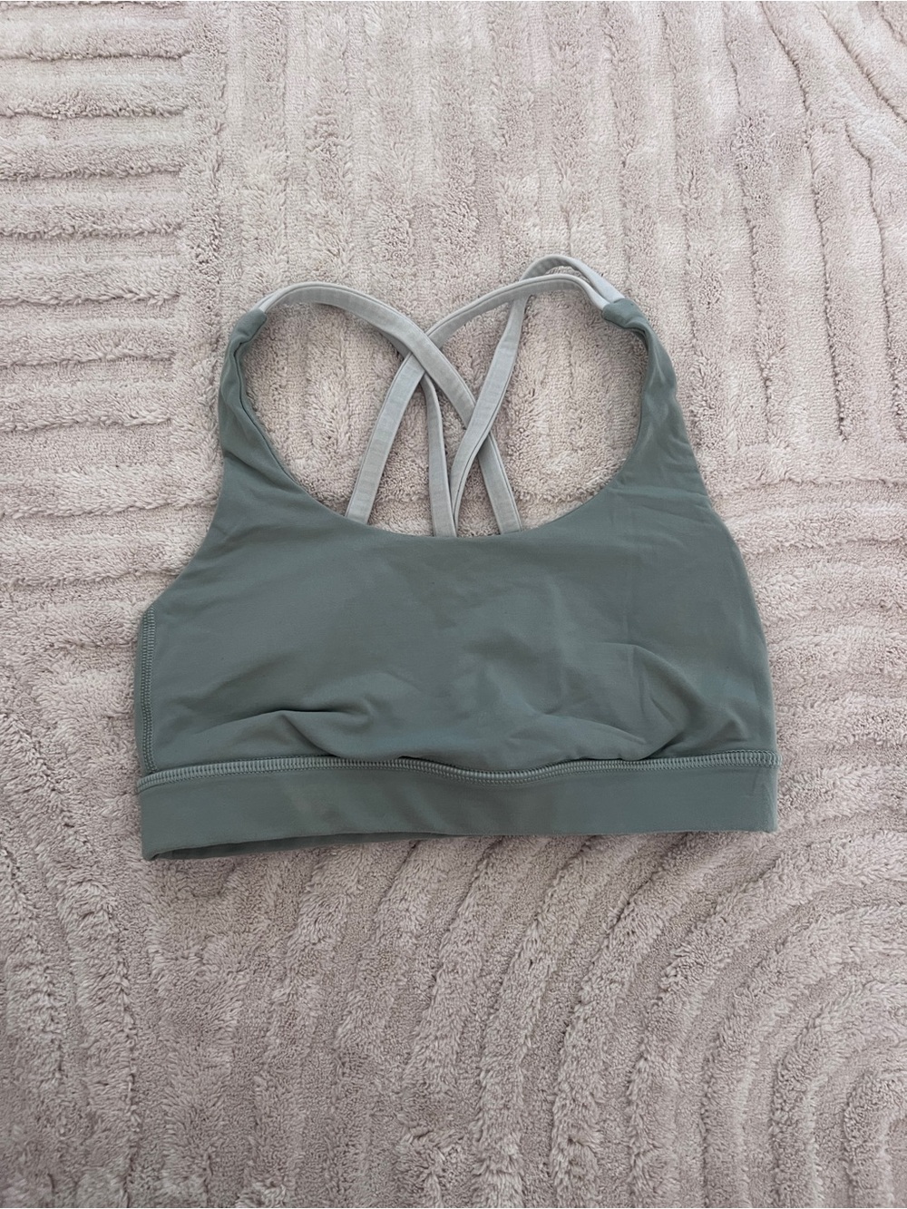 Women's Lululemon Sage Green Strappy Sports Bra